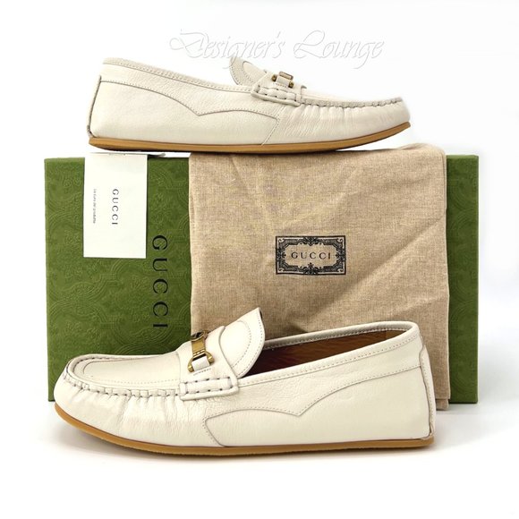 NEW GUCCI Men's Loafer 7G / US 7.5 Interlocking G Horsebit Leather Moccasin Shoe - Picture 8 of 9
